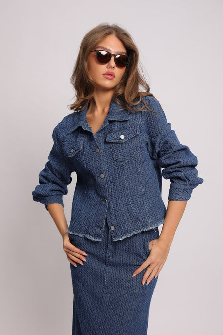 ג'קט ג'ינס שמרית