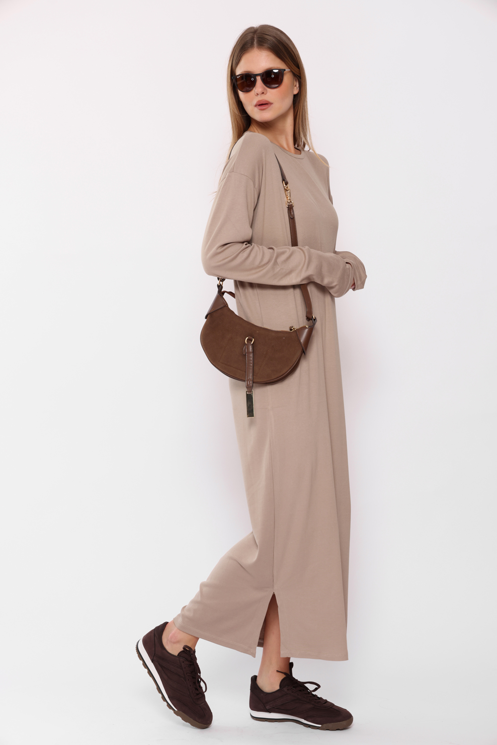 שמלה כפפה זהבית שמלה כפפה זהבית